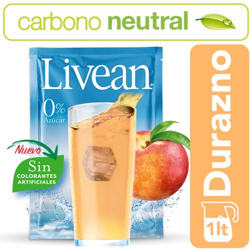 Jugo Livean Durazno 10 un. 7g c/u Display 10 unidades
