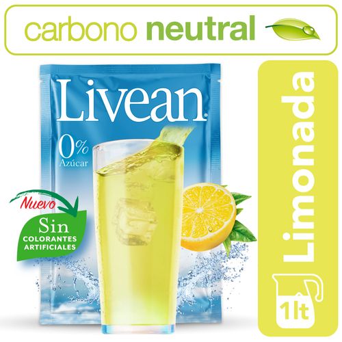 Jugo Livean Limonada 10 un. 7g c/u Display 10 unidades