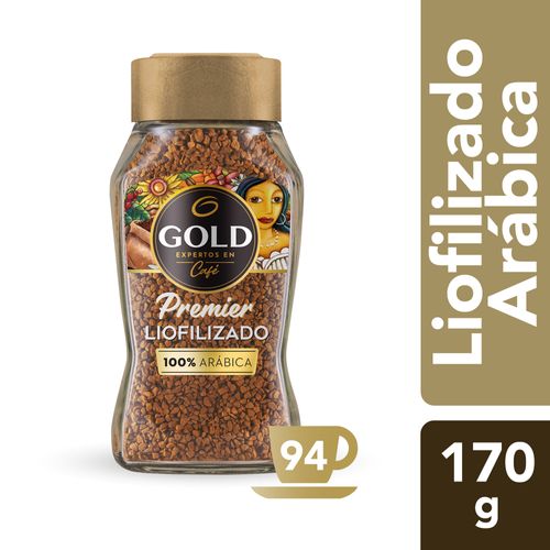 Café Gold Premier Frasco Liofilizado Arábica 170gr