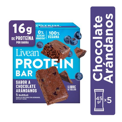 Barra Protein Livean Chocolate Display 5 unidades