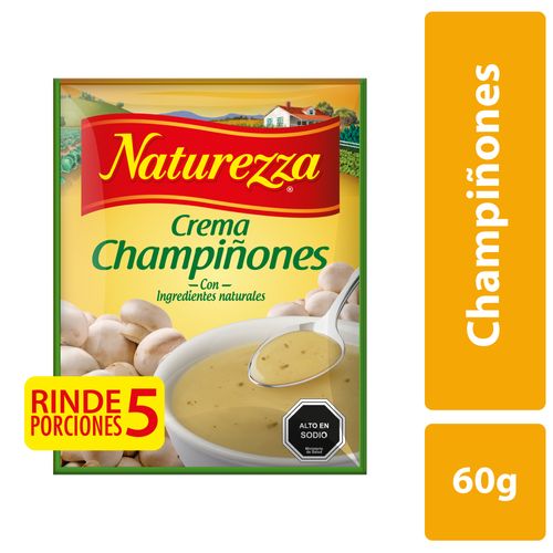 Crema Champiñon Naturezza 60g Caja 18 unidades