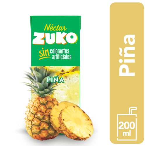 Bebida Nectar Zuko Piña 4-6x200cc Pack 6 unidades