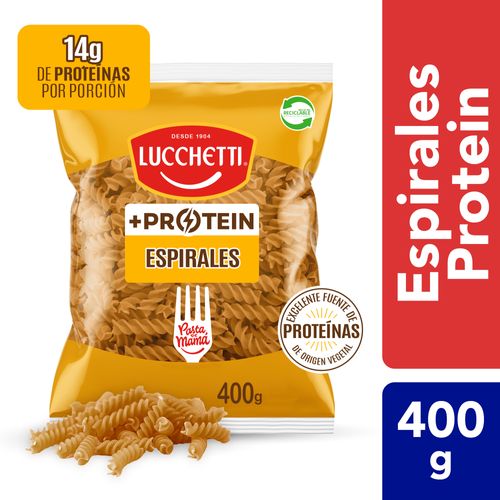 Pasta Lucchetti Proteina Espirales 400g